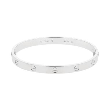 Cartier Love bracelet in white gold, size 19