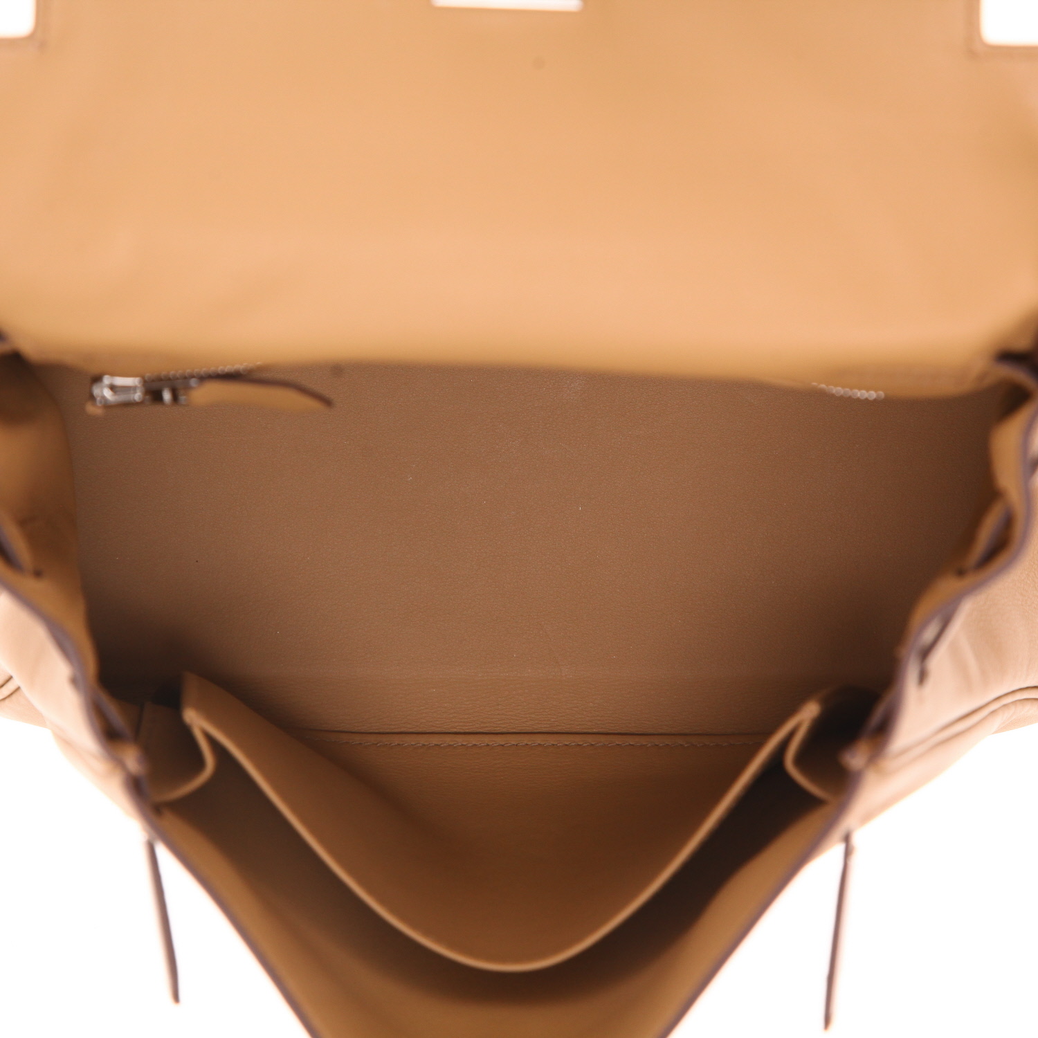 Sac à main Hermès  Kelly 25 cm en cuir Swift Biscuit - Detail D3