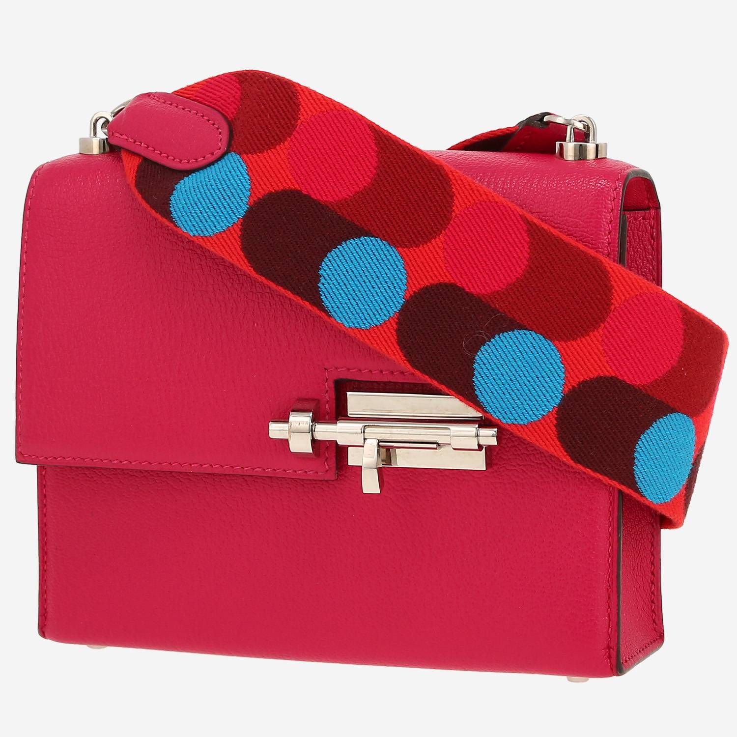 Bolso de mano Hermès  Verrou en cuero Mysore rosa