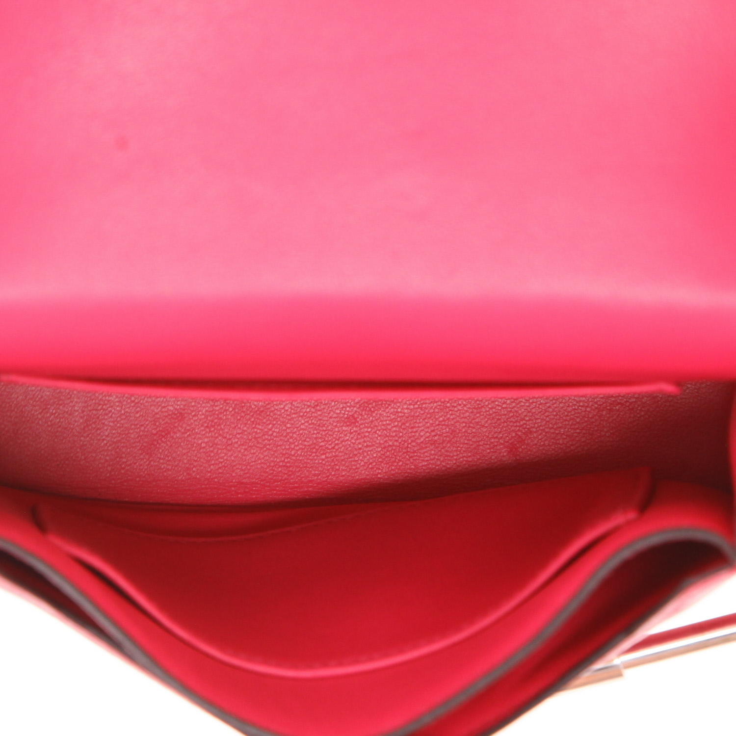 Sac à main Hermès  Verrou en cuir Mysore rose - Detail D3