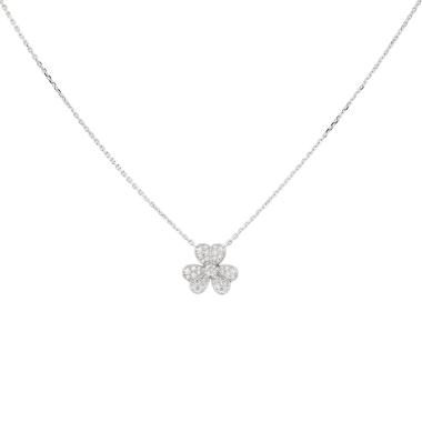 Collana Van Cleef 
Arpels Frivole modello piccolo in oro bianco e diamanti