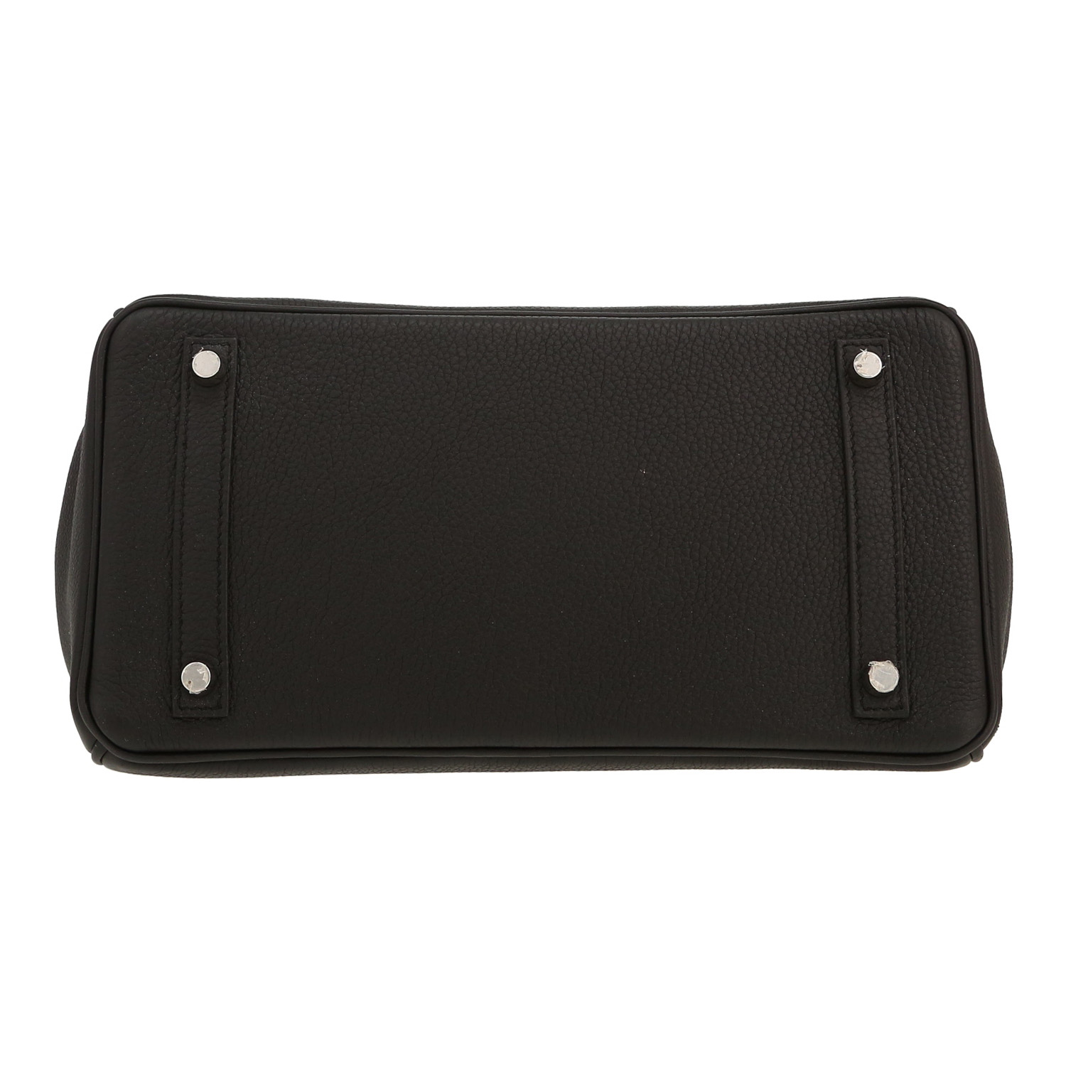 Bolso de mano Hermès  Birkin 30 cm en cuero togo negro - Detail D1