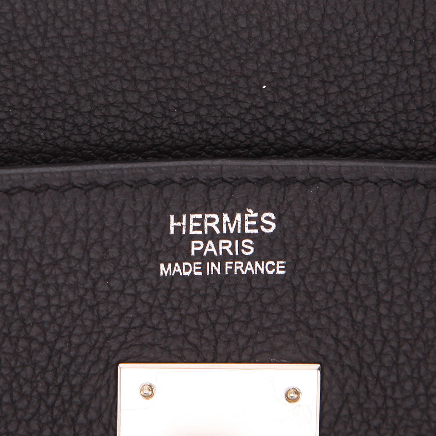 Hermès  Birkin 30 cm handbag  in black togo leather - Detail D2