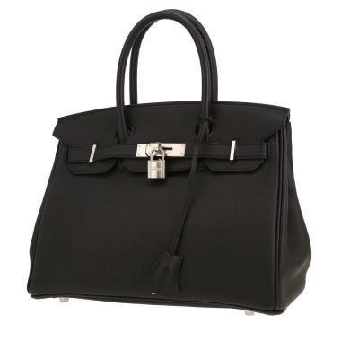 Sac à main Hermès  Birkin 30 cm en cuir togo noir