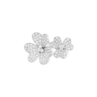 Anello Van Cleef 
Arpels Frivole in oro bianco e diamanti