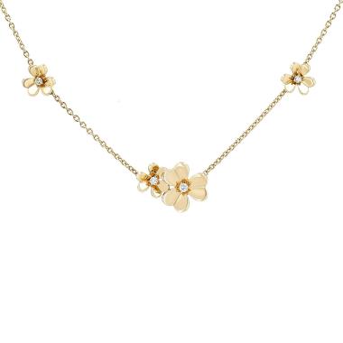 Collana Van Cleef 
Arpels Frivole in oro giallo e diamanti