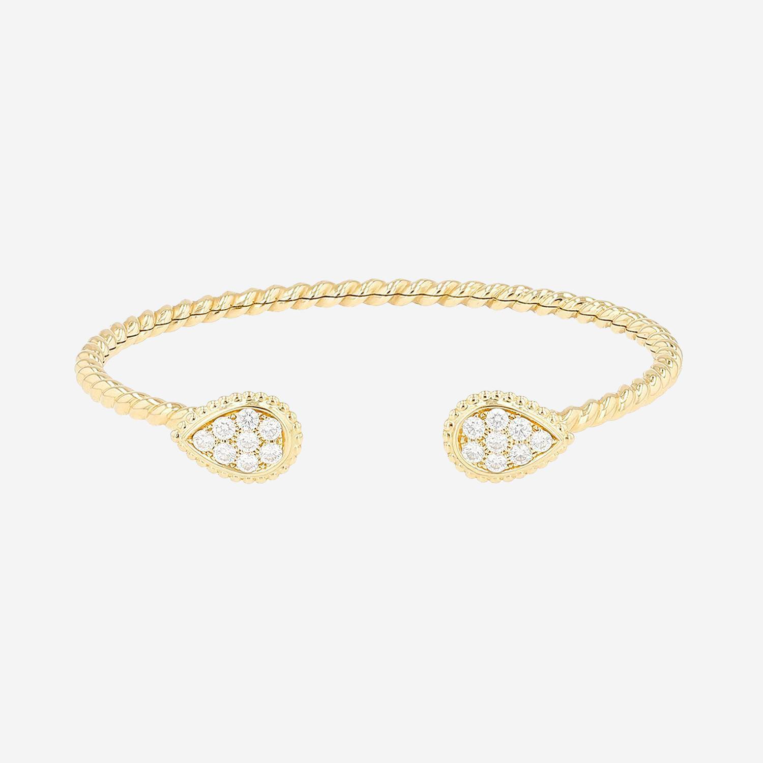 Boucheron Serpent Bohème size S bracelet in yellow gold and diamonds