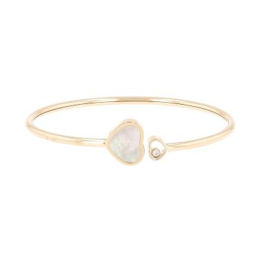 Chopard Happy Hearts bracelet in pink gold, mother of pearl and diamond