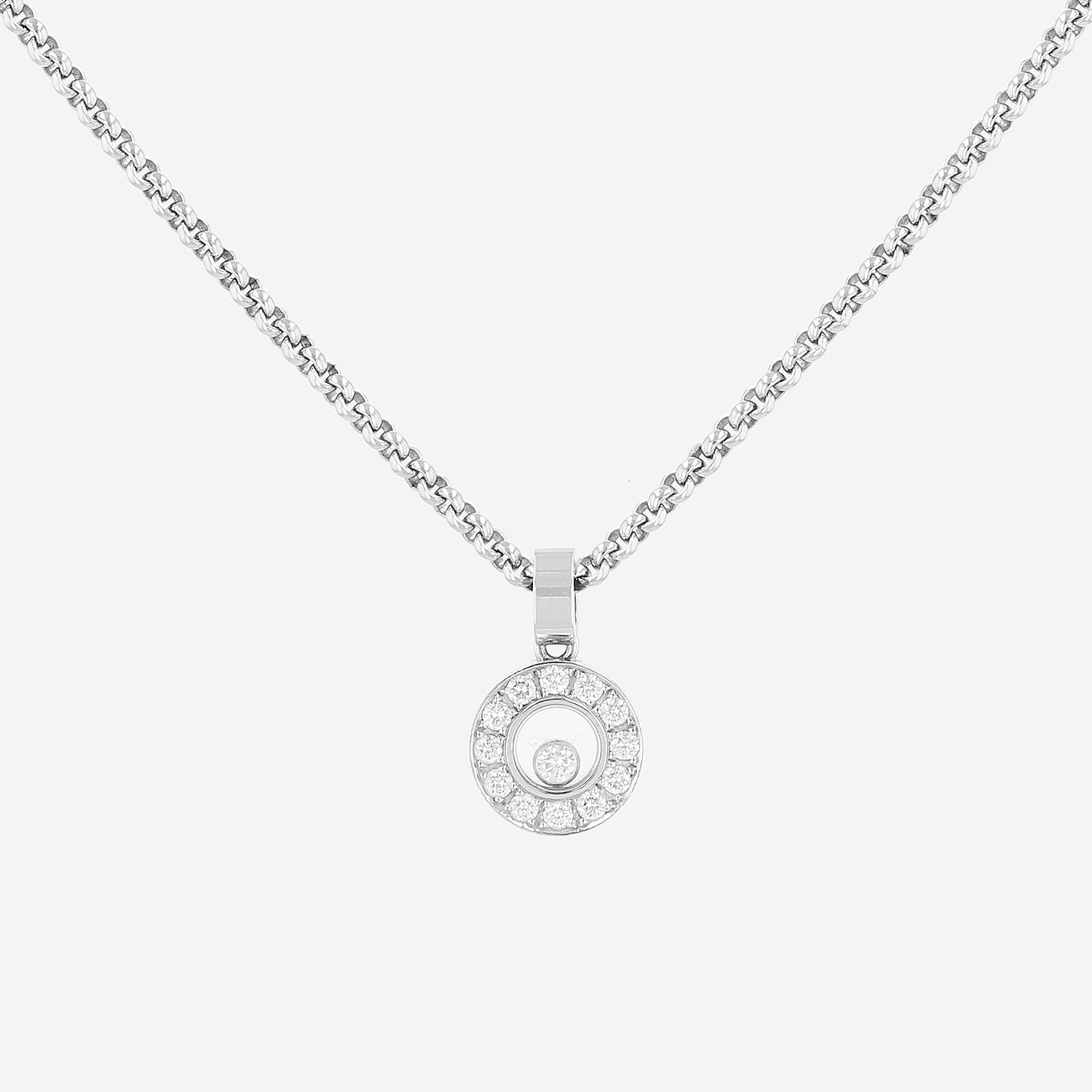 Chopard Happy Diamonds Icon necklace in white gold and diamonds