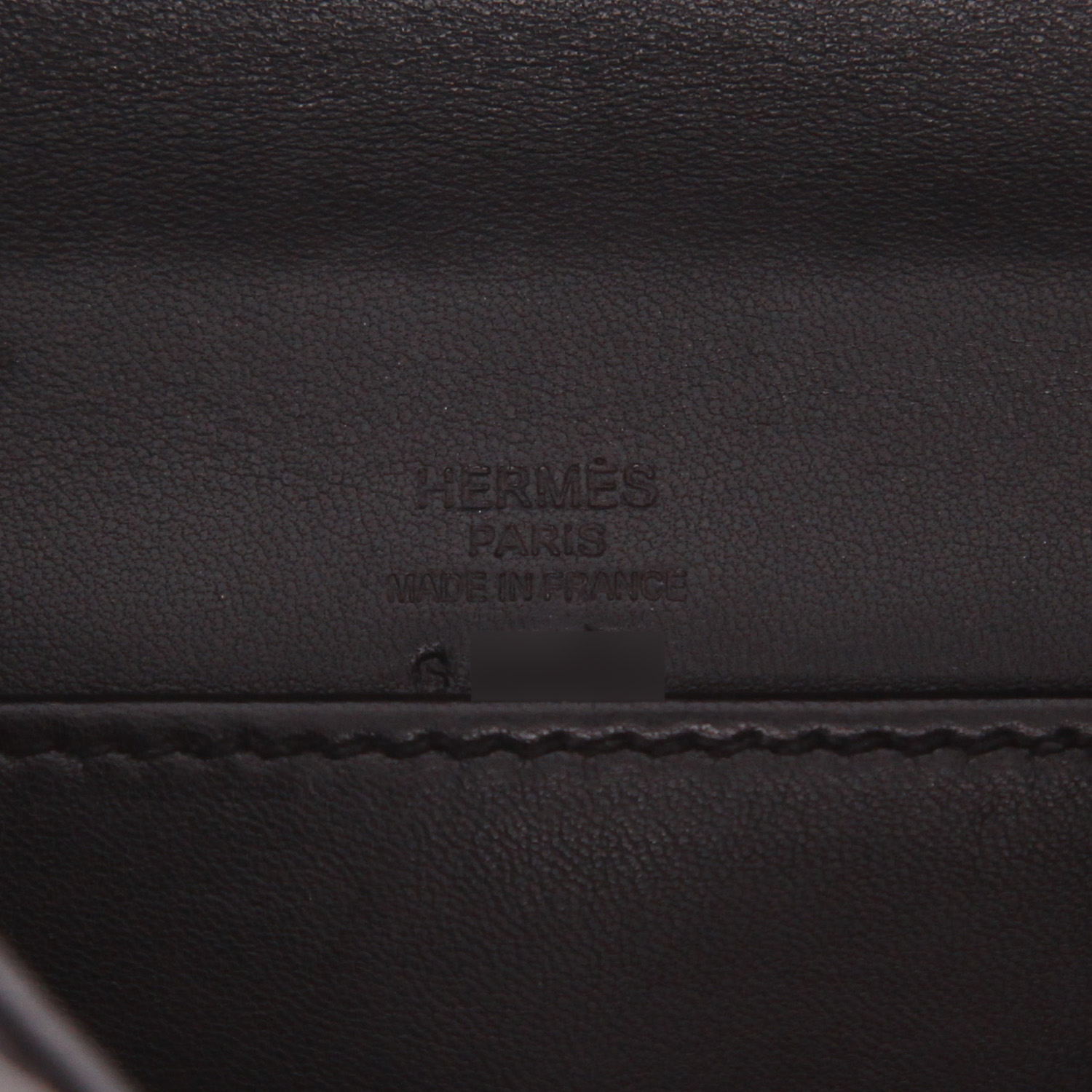 Pochette Hermès  Kelly Clutch So Black en cuir box noir - Detail D2
