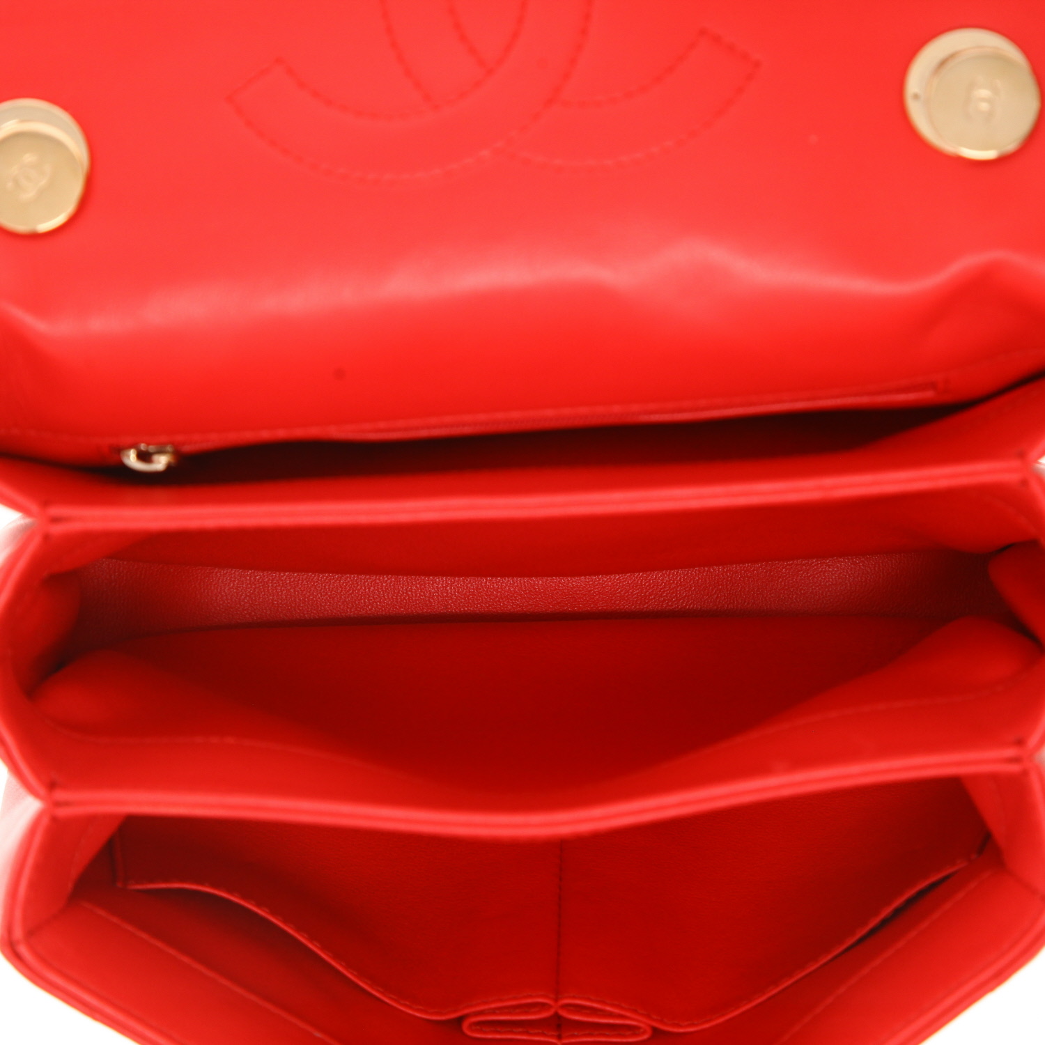 Bolso bandolera Chanel  Trendy CC en cuero acolchado rojo - Detail D3
