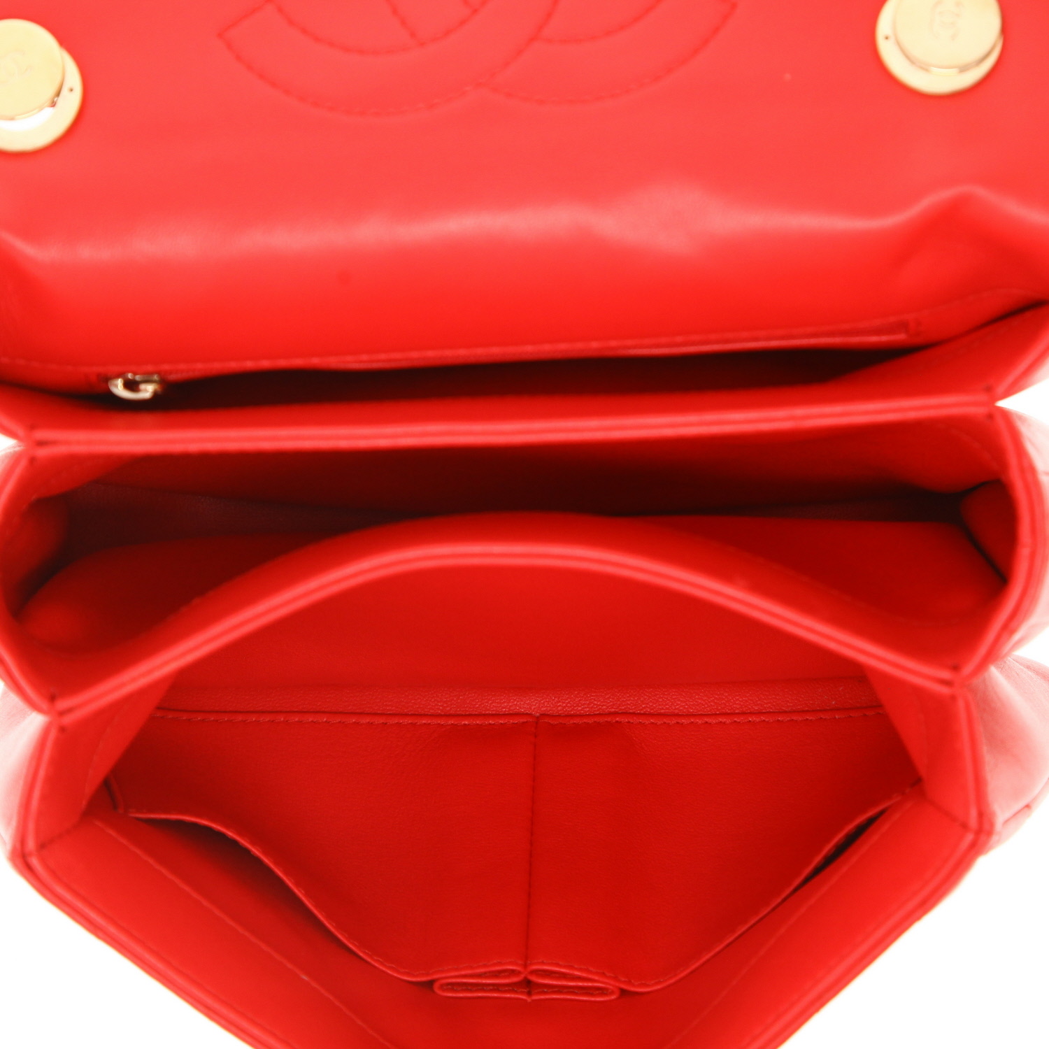 Bolso bandolera Chanel  Trendy CC en cuero acolchado rojo - Detail D4