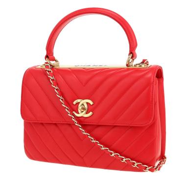 Borsa a tracolla Chanel  Trendy CC in pelle trapuntata rossa