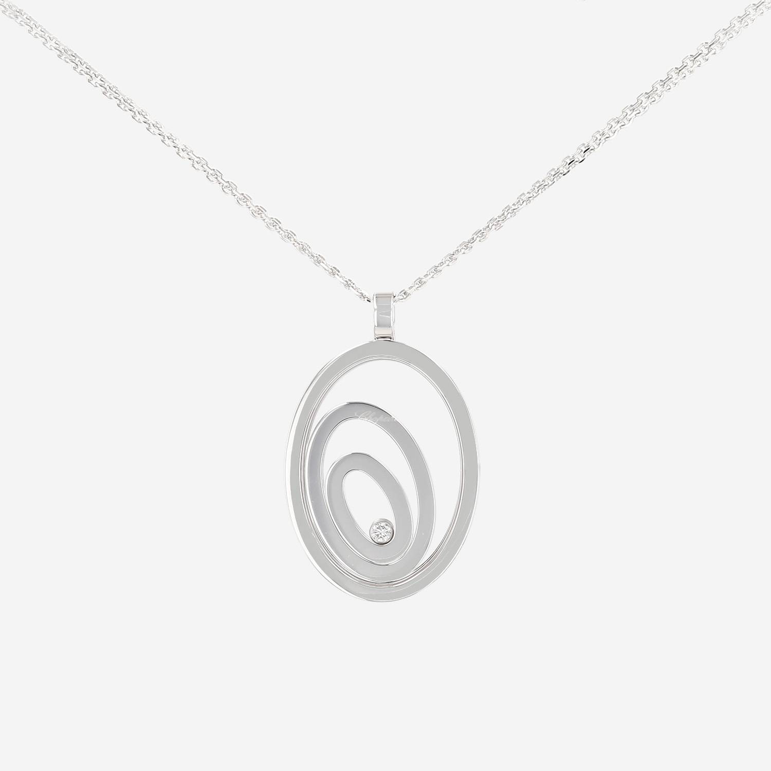 Chopard Happy Spirit necklace in white gold and diamond