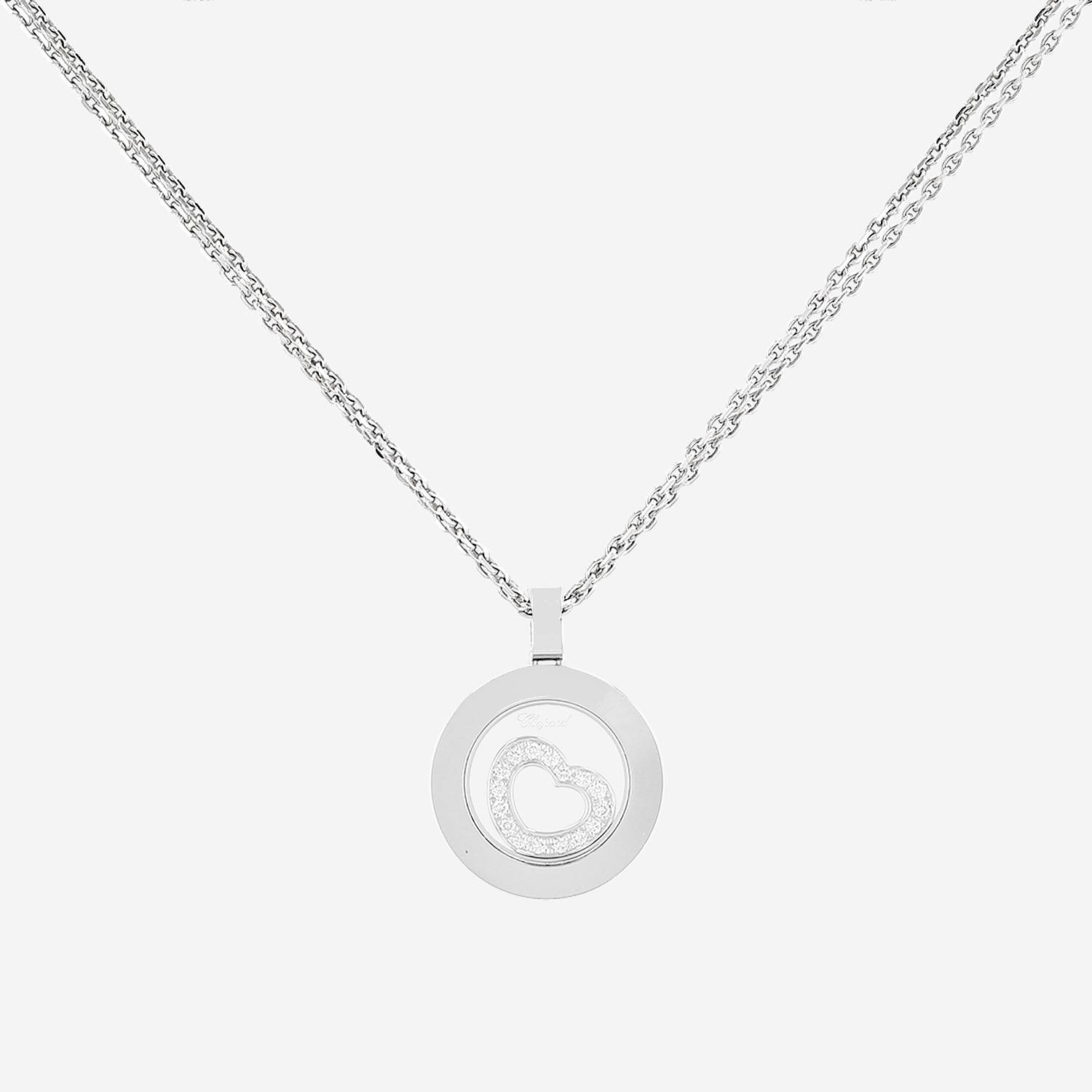 Chopard Happy Spirit pendant in white gold and diamonds