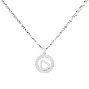 Chopard Happy Spirit pendant in white gold and diamonds