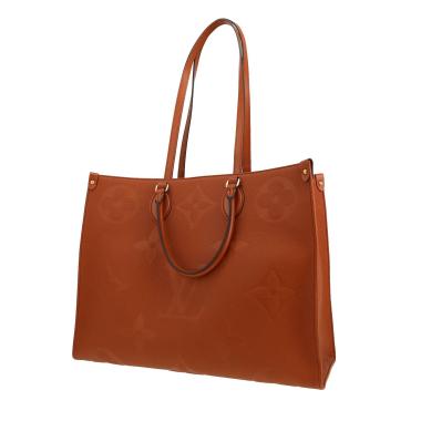 Sac cabas Louis Vuitton  Onthego grand modèle  en cuir monogram empreinte marron