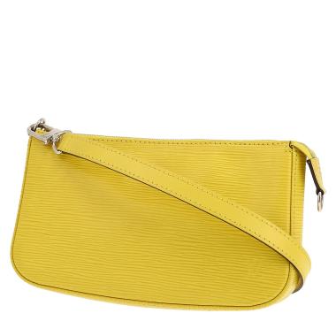 Louis Vuitton  Pochette accessoires handbag  in yellow epi leather