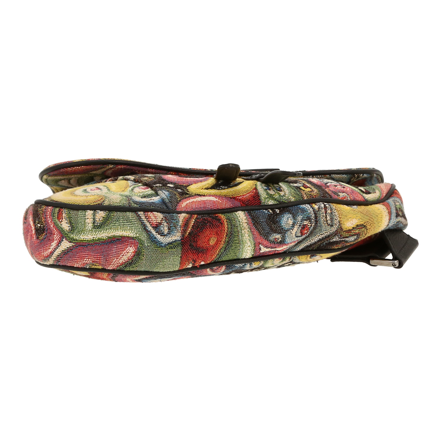 Sac bandoulière Dior  Saddle en toile multicolore - Detail D1
