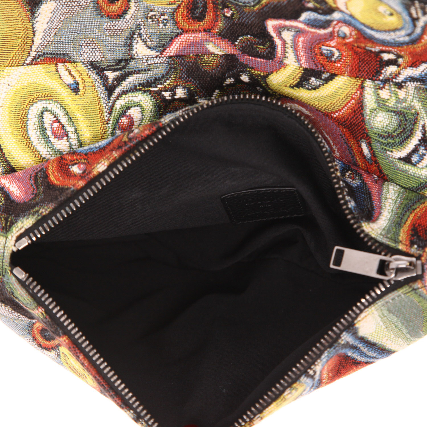 Dior  Saddle shoulder bag  in multicolor canvas - Detail D3