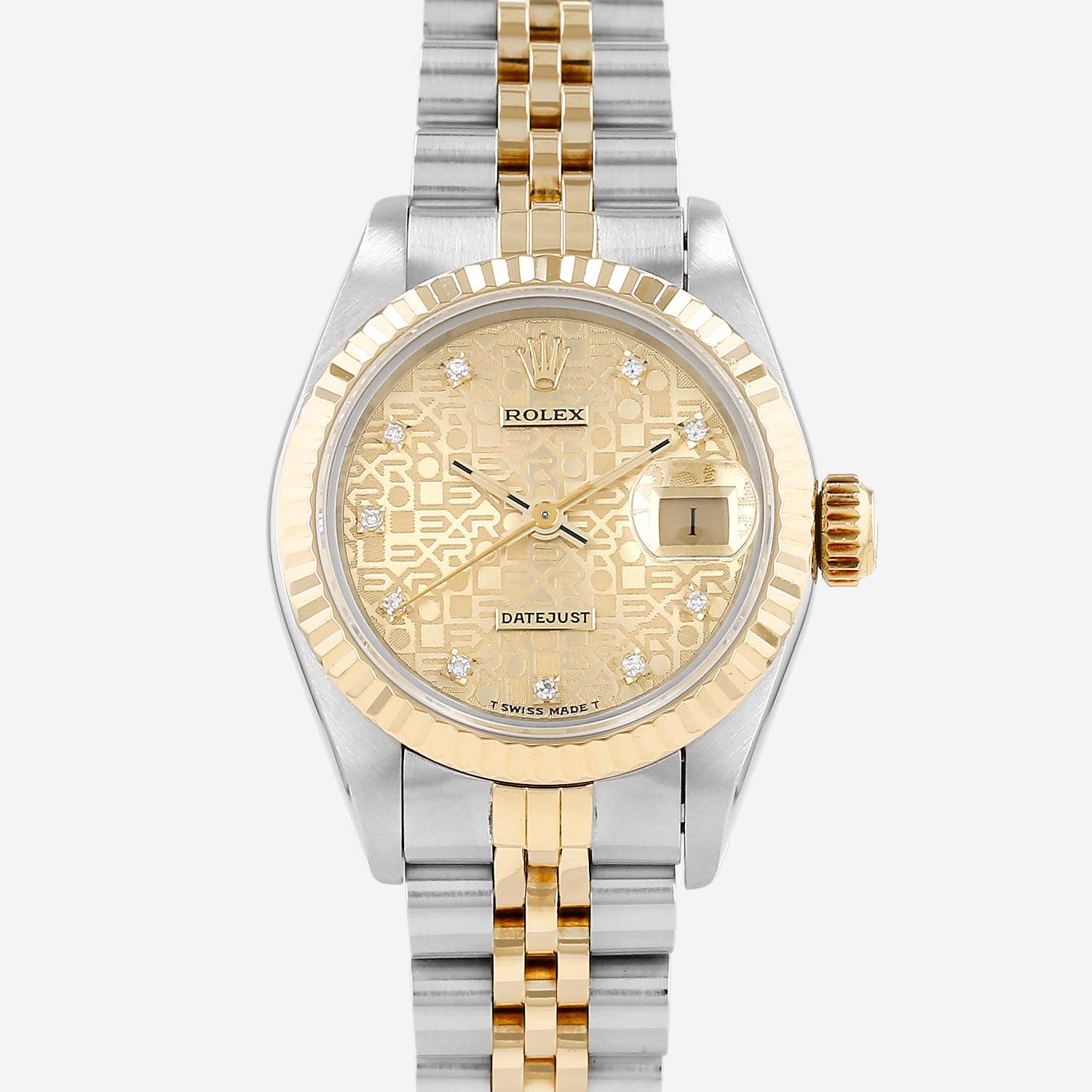 Montre Rolex Datejust Lady en or et acier Ref: Rolex - 69173  Vers 1990