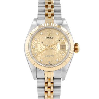 Montre Rolex Datejust Lady en or et acier Ref: Rolex - 69173  Vers 1990