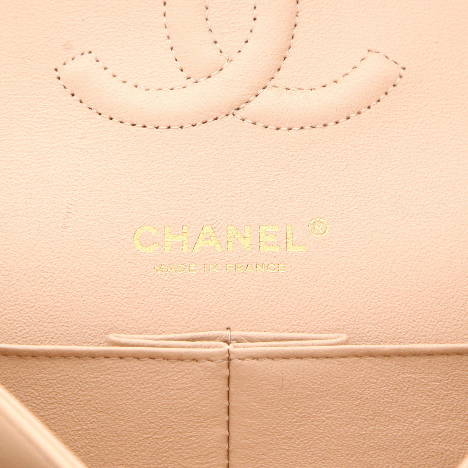 Borsa Chanel  Timeless Classic in pelle trapuntata beige - Detail D2