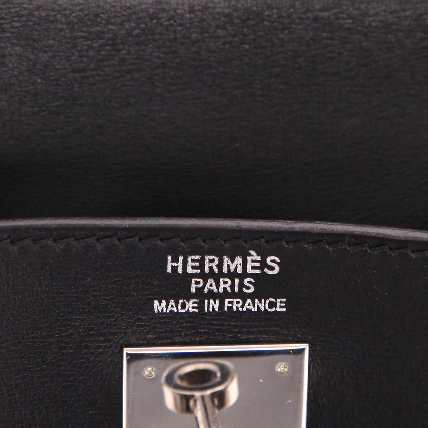 Sac à main Hermès  Kelly 40 cm en cuir box noir - Detail D2