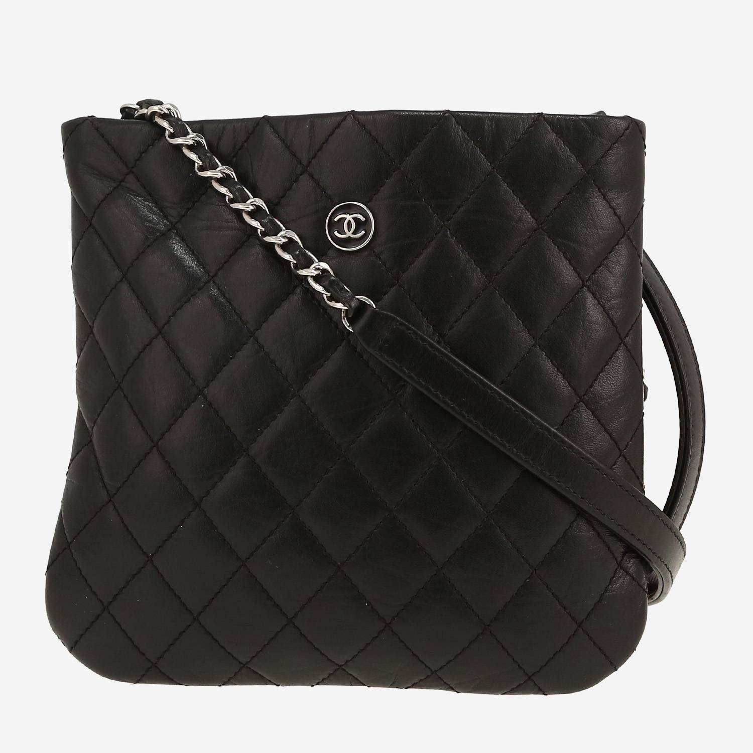 Borsa a tracolla Chanel   in pelle trapuntata nera