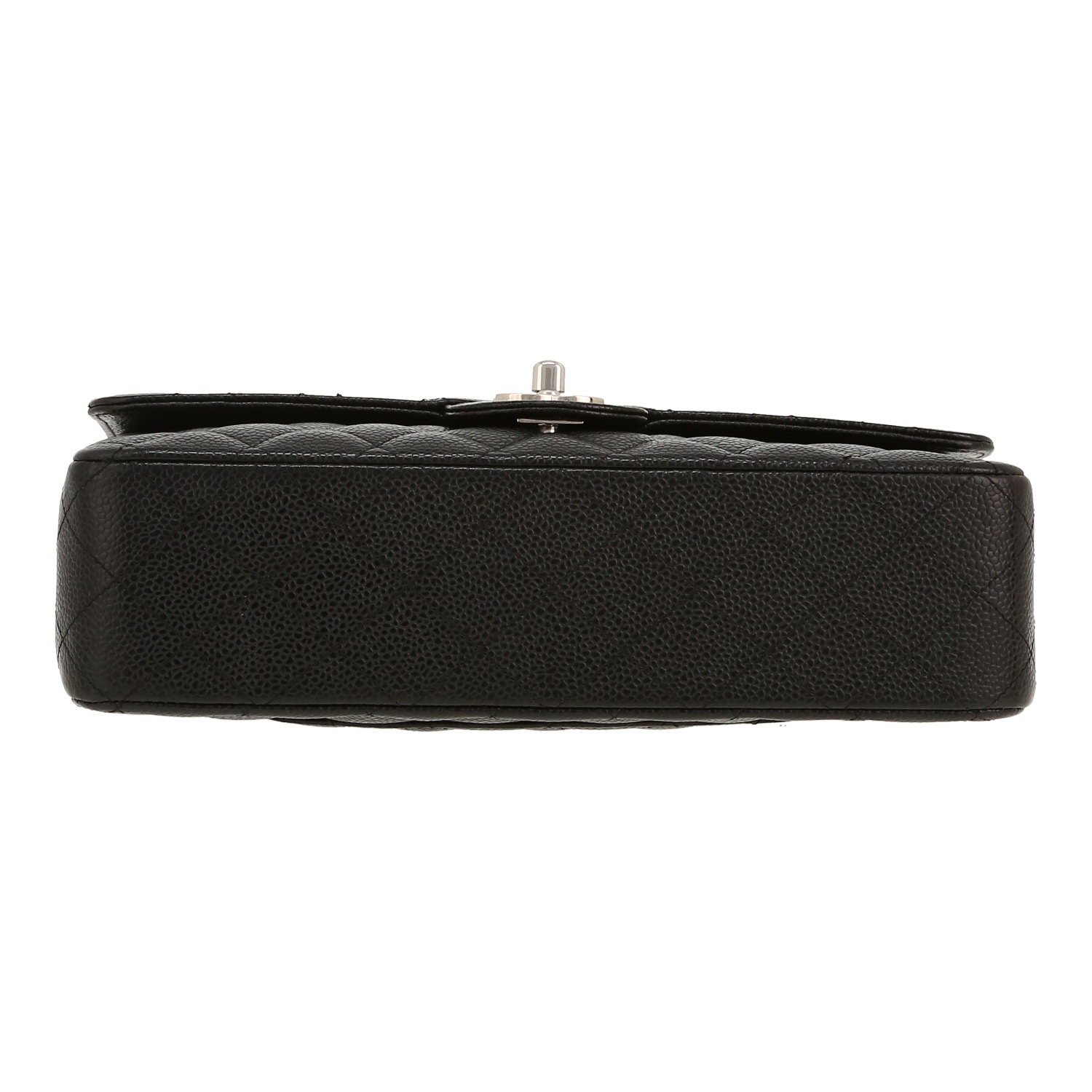 Bolso de mano Chanel  Timeless Classic en cuero granulado acolchado negro - Detail D1