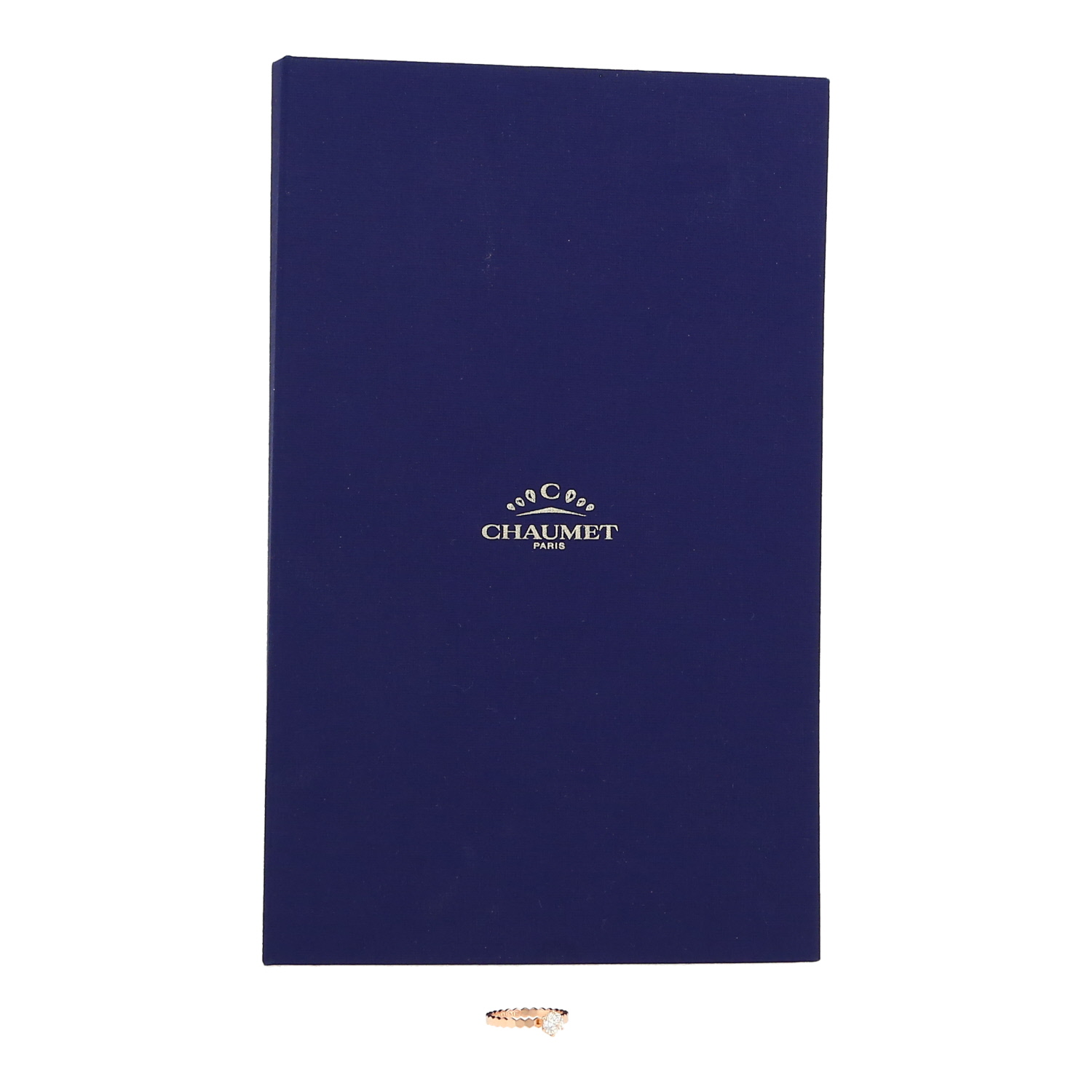 Sortija solitaria Chaumet Bee my Love de oro rosa y diamante - Detail D2