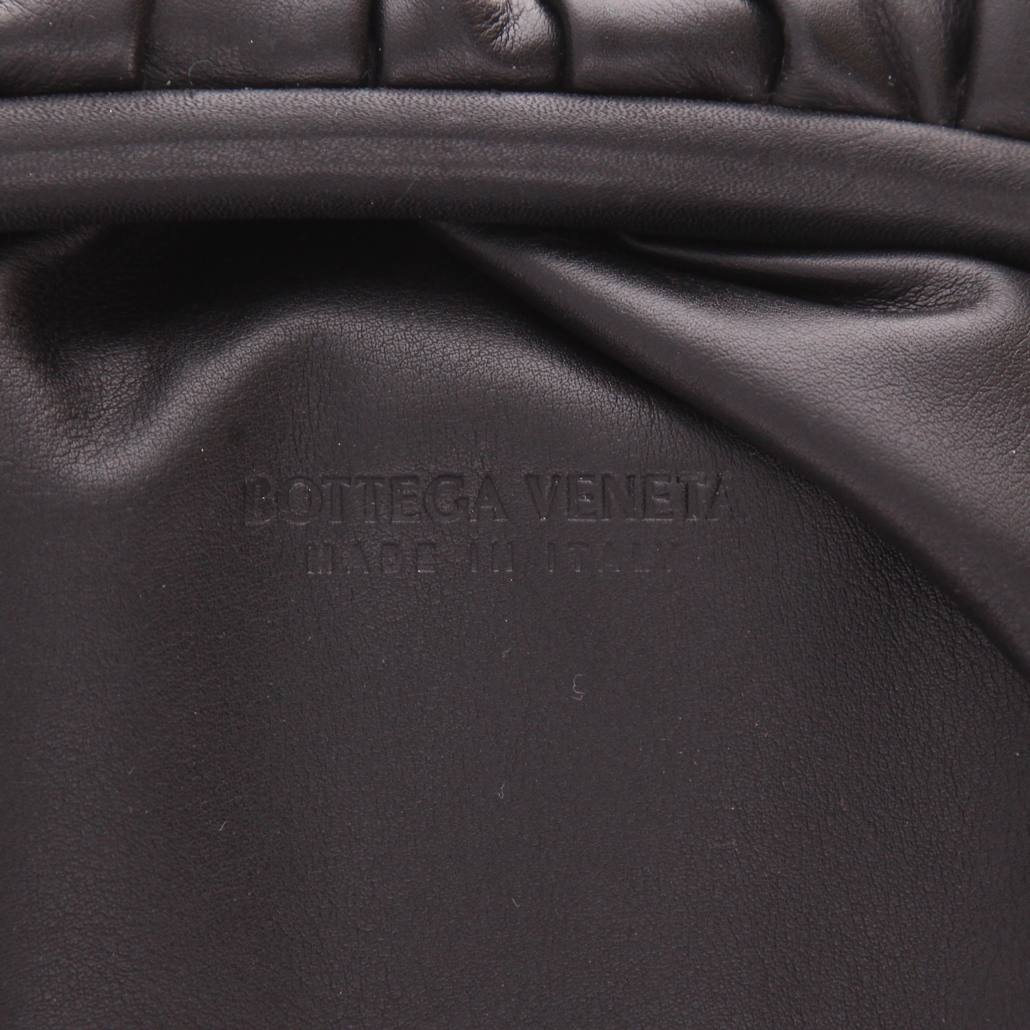 Pochette Bottega Veneta  Pouch in pelle nera - Detail D2