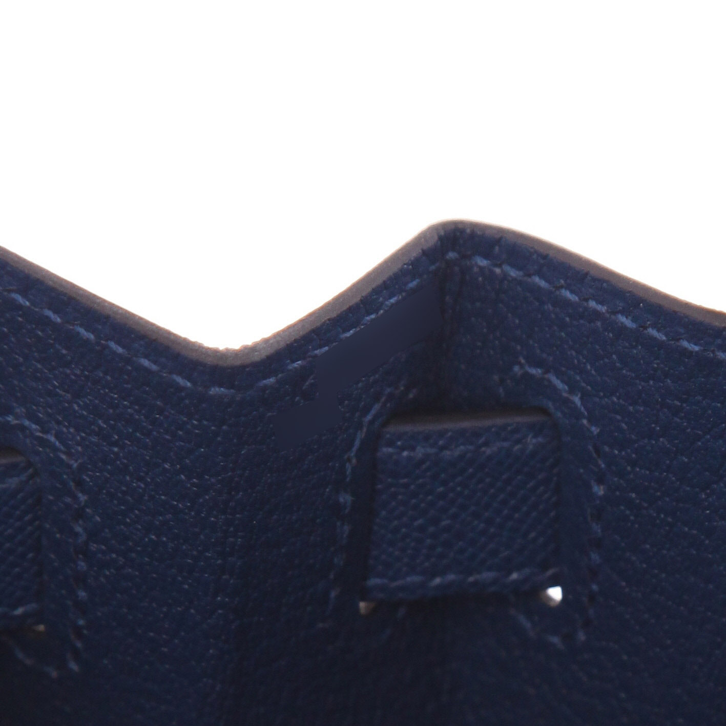 Borsa Hermès  Kelly 28 cm in Veau Madame Bleu Tie - Detail D4
