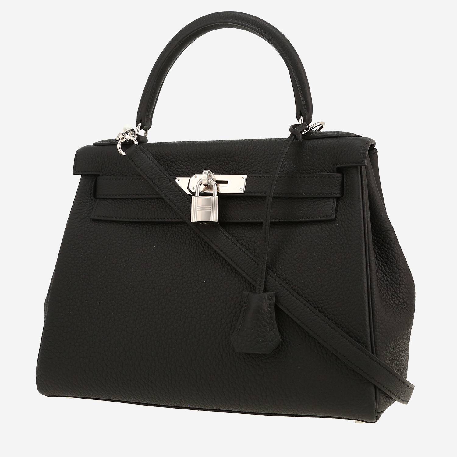 Hermès  Kelly 28 cm handbag  in black togo leather