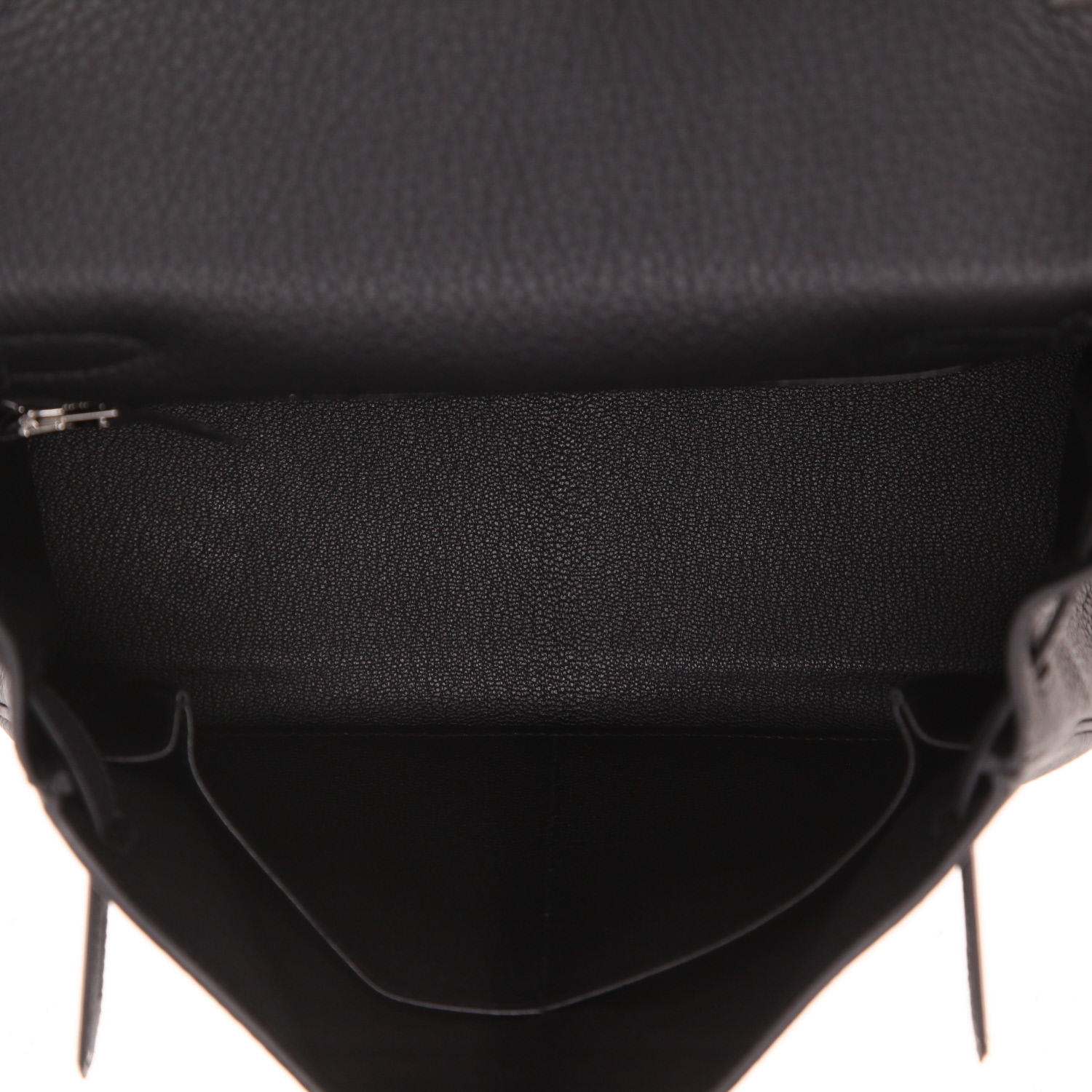 Borsa Hermès  Kelly 28 cm in pelle togo nera - Detail D3