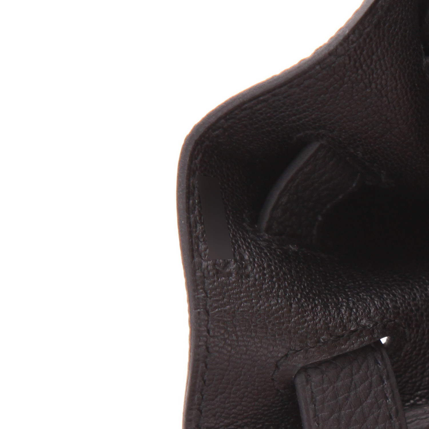 Bolso de mano Hermès  Kelly 28 cm en cuero togo negro - Detail D4