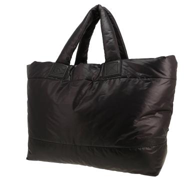 Borsa da spalla o a mano Chanel  Coco Cocoon in tela trapuntata nera