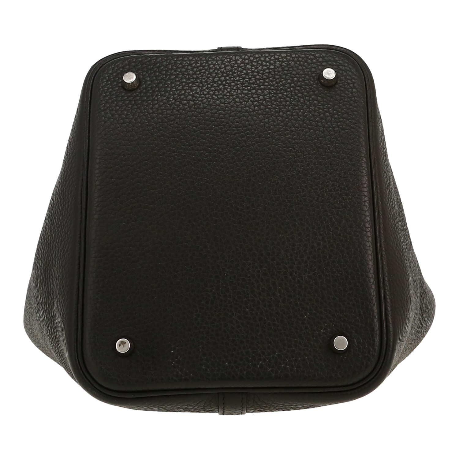 Borsa Hermès  Picotin 22 cm in pelle taurillon clemence nera - Detail D1