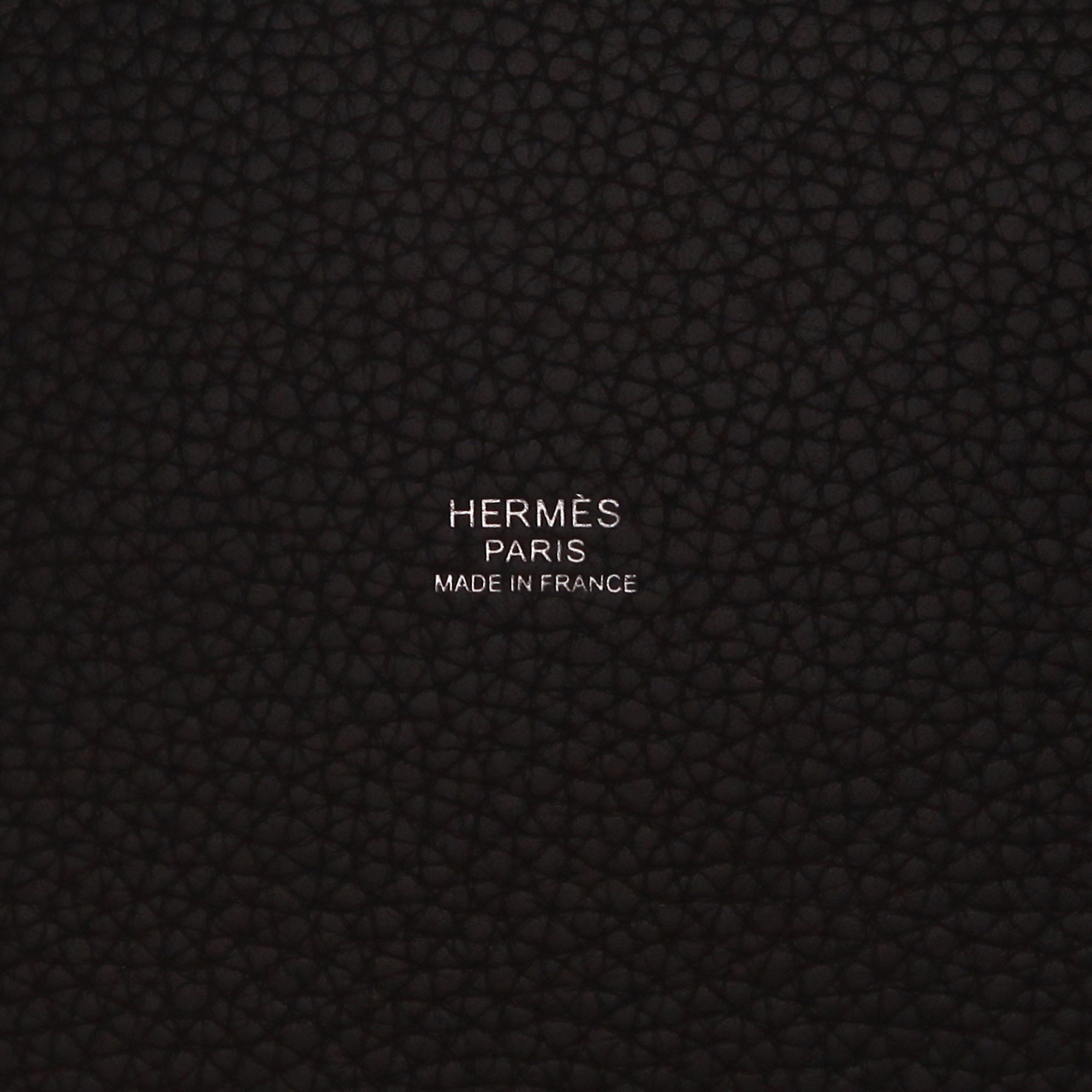 Bolso de mano Hermès  Picotin 22 cm en cuero taurillon clémence negro - Detail D2