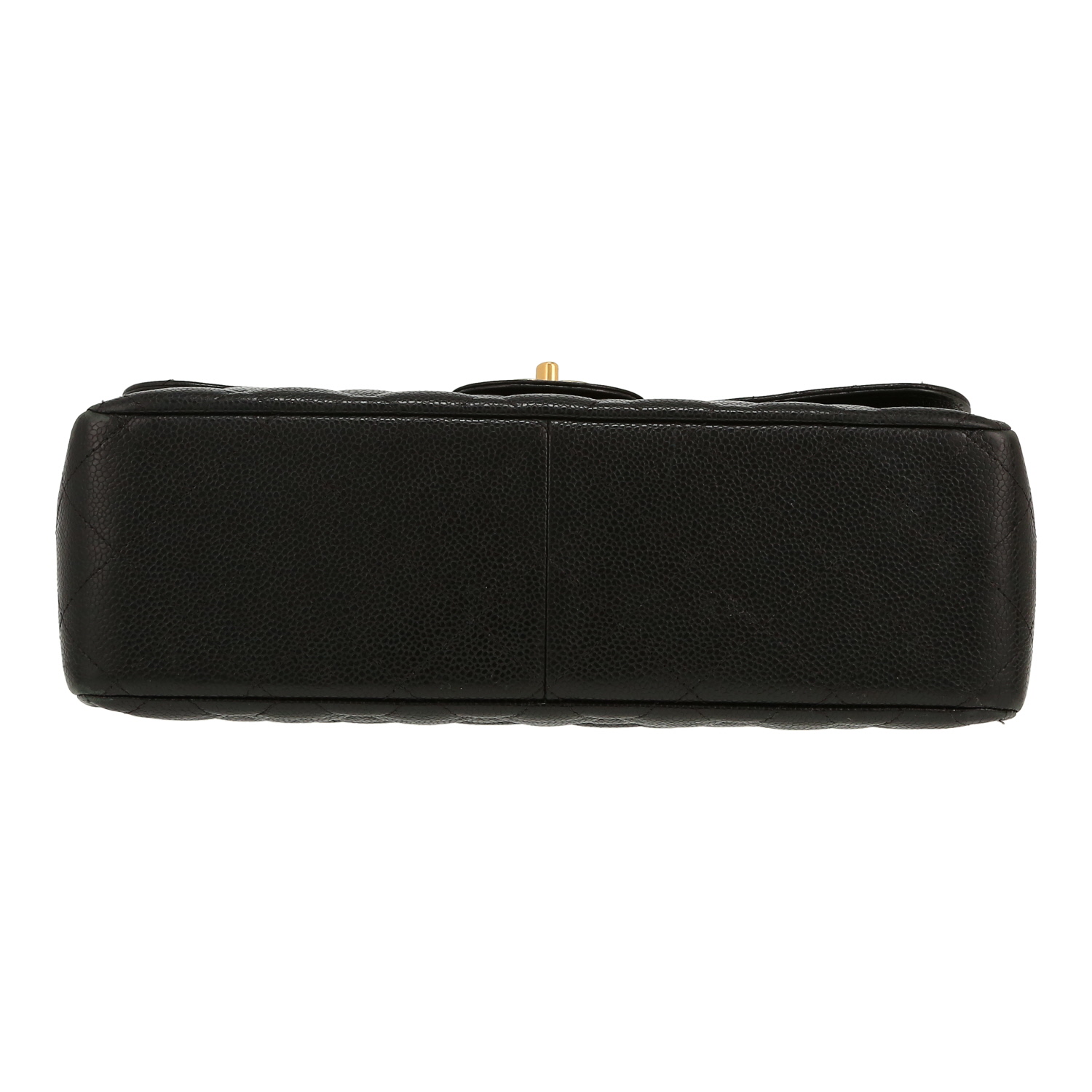 Borsa a tracolla Chanel  Timeless Jumbo in pelle martellata e trapuntata nera - Detail D1