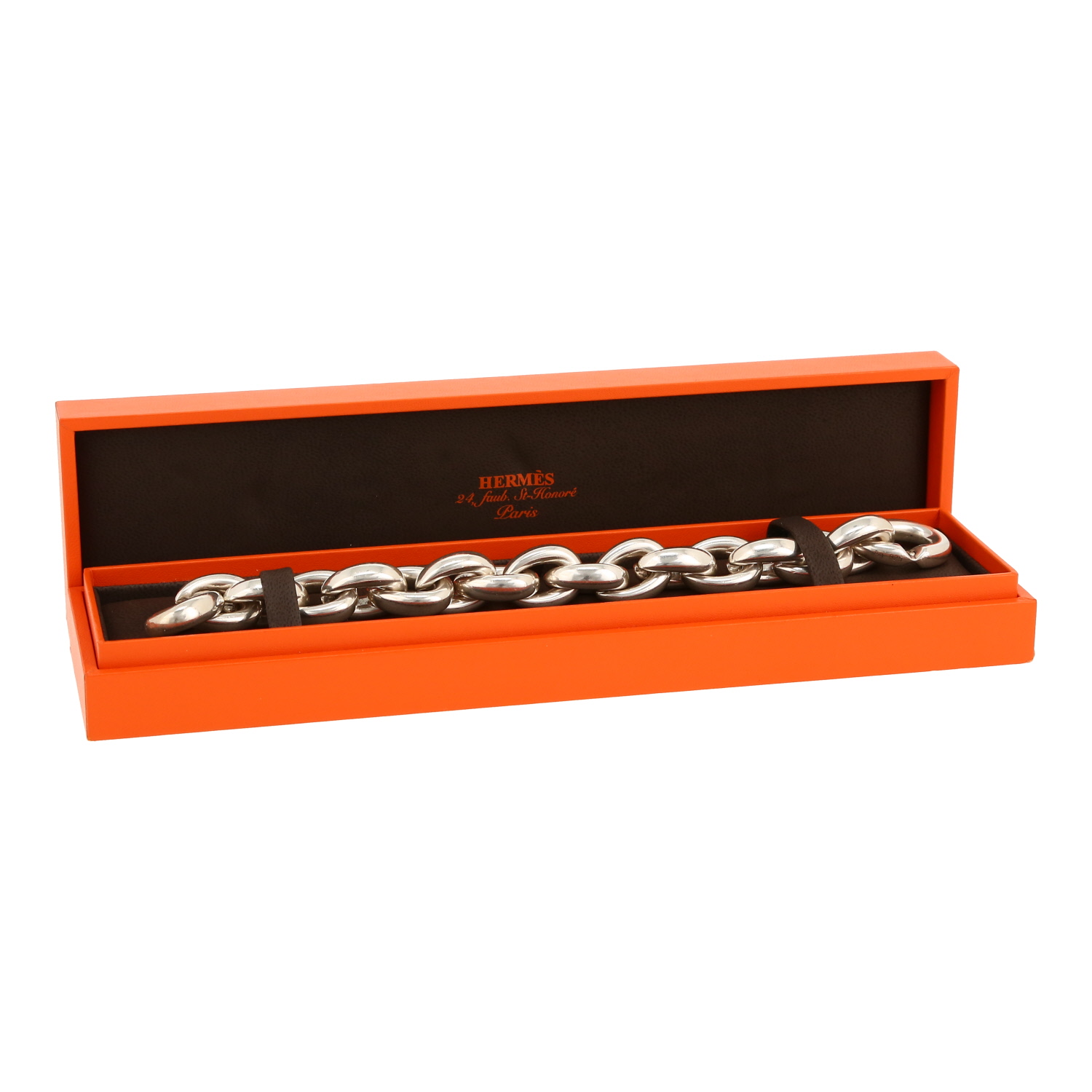 Hermès Acrobate bracelet in silver