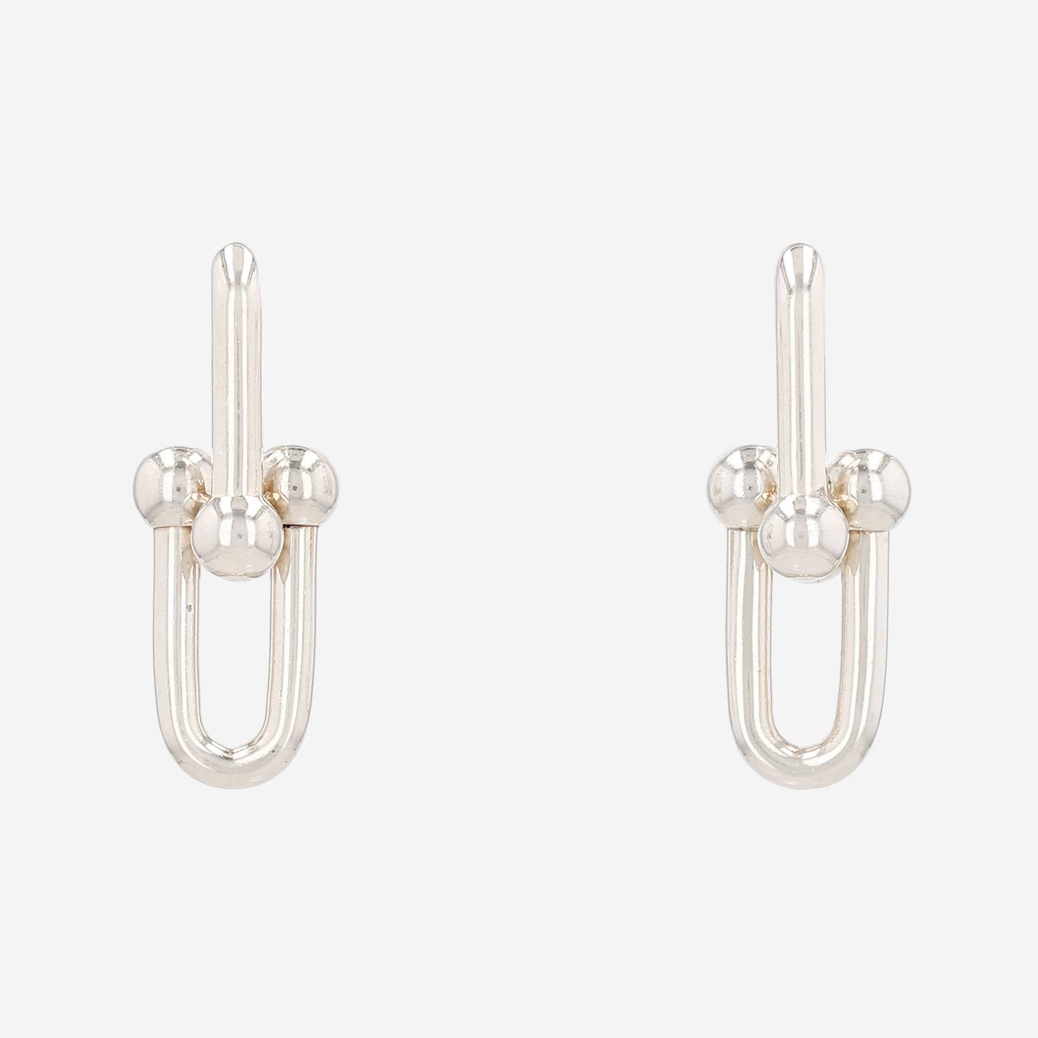 Tiffany 
Co HardWear large earrings in silver
