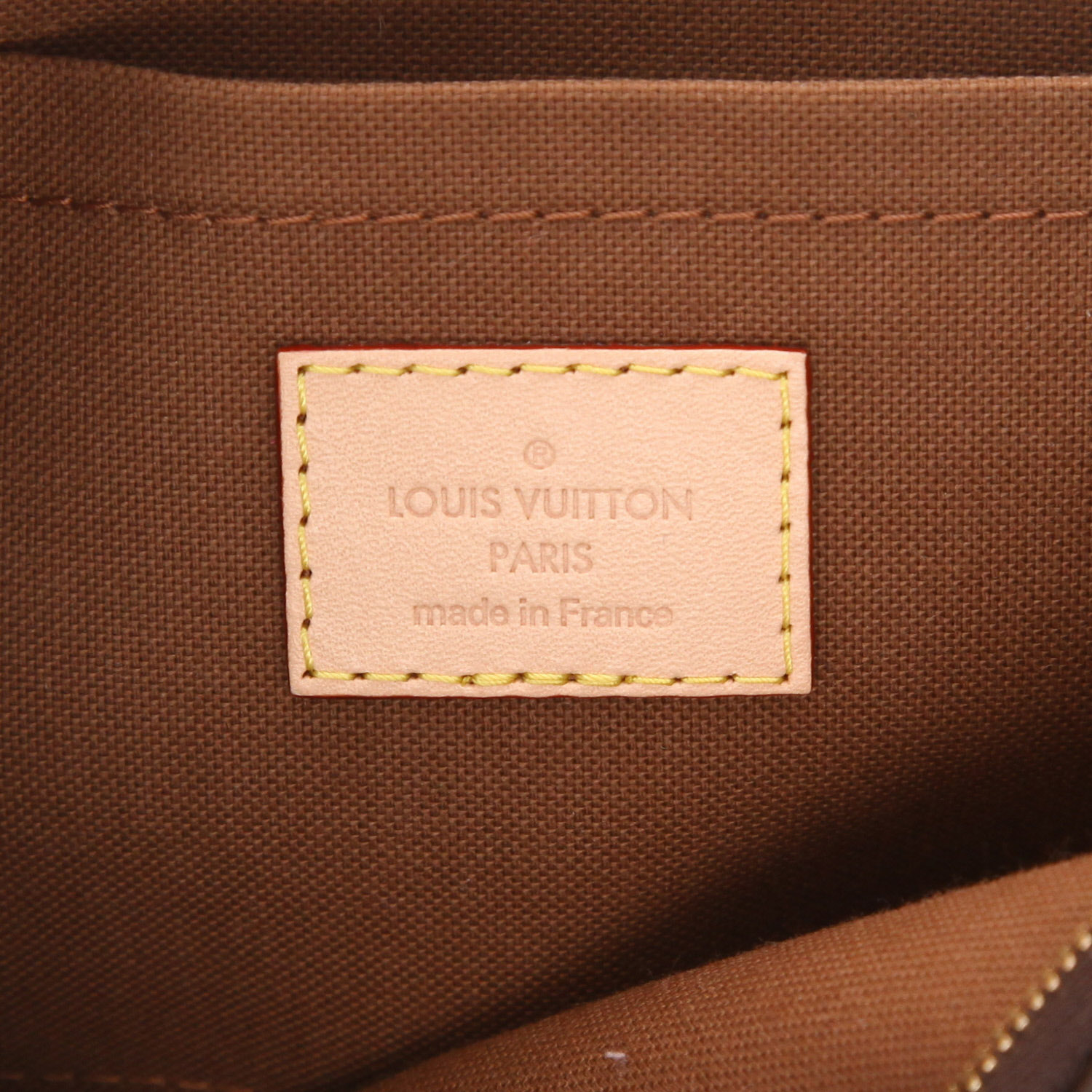 Louis Vuitton  Multi-Pochette shoulder bag  in brown monogram canvas  and natural leather - Detail D2