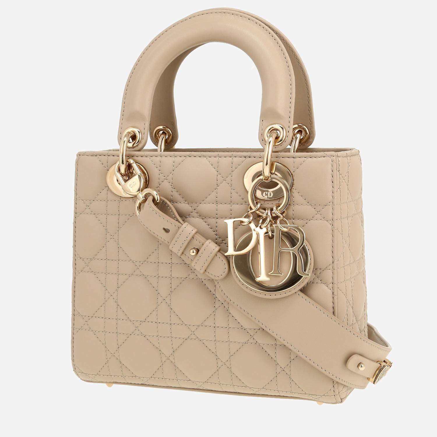 Borsa Dior  My ABCDIOR in pelle cannage beige