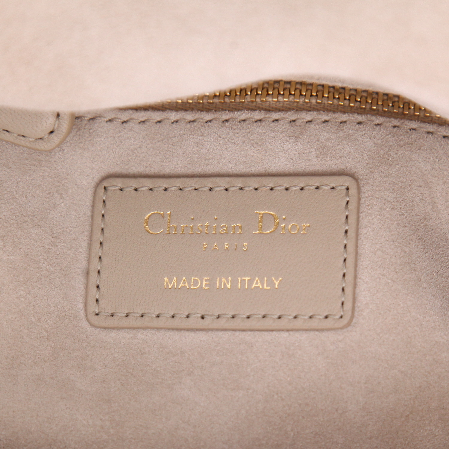 Sac à main Dior  My ABCDIOR en cuir cannage beige - Detail D2