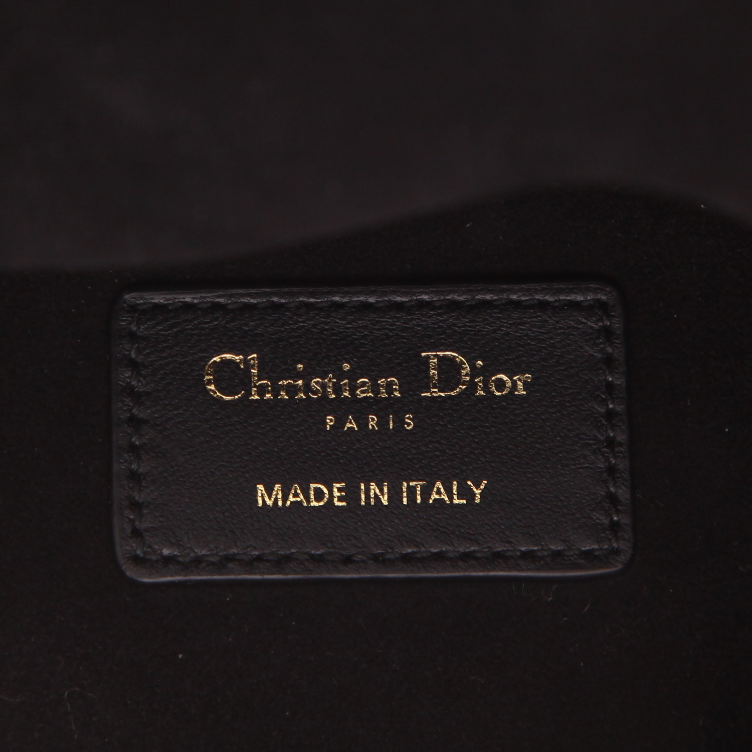 Sac à main Dior  My ABCDIOR en cuir cannage noir - Detail D2