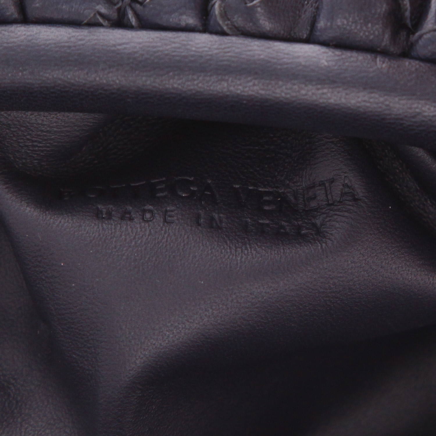 Bottega Veneta  Pouch pouch  in blue intrecciato leather - Detail D2