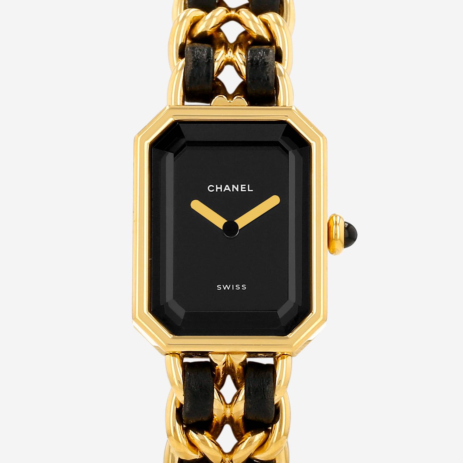 Chanel Première  size L  in gold plated Ref: Chanel - H0001  Circa 1990