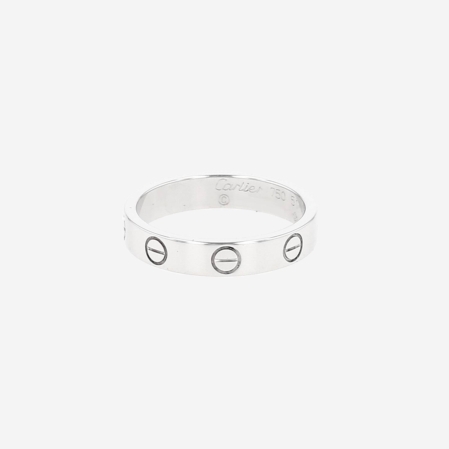 Anello Cartier Love modello piccolo in oro bianco