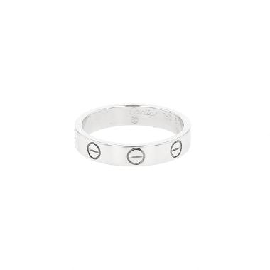 Anello Cartier Love modello piccolo in oro bianco